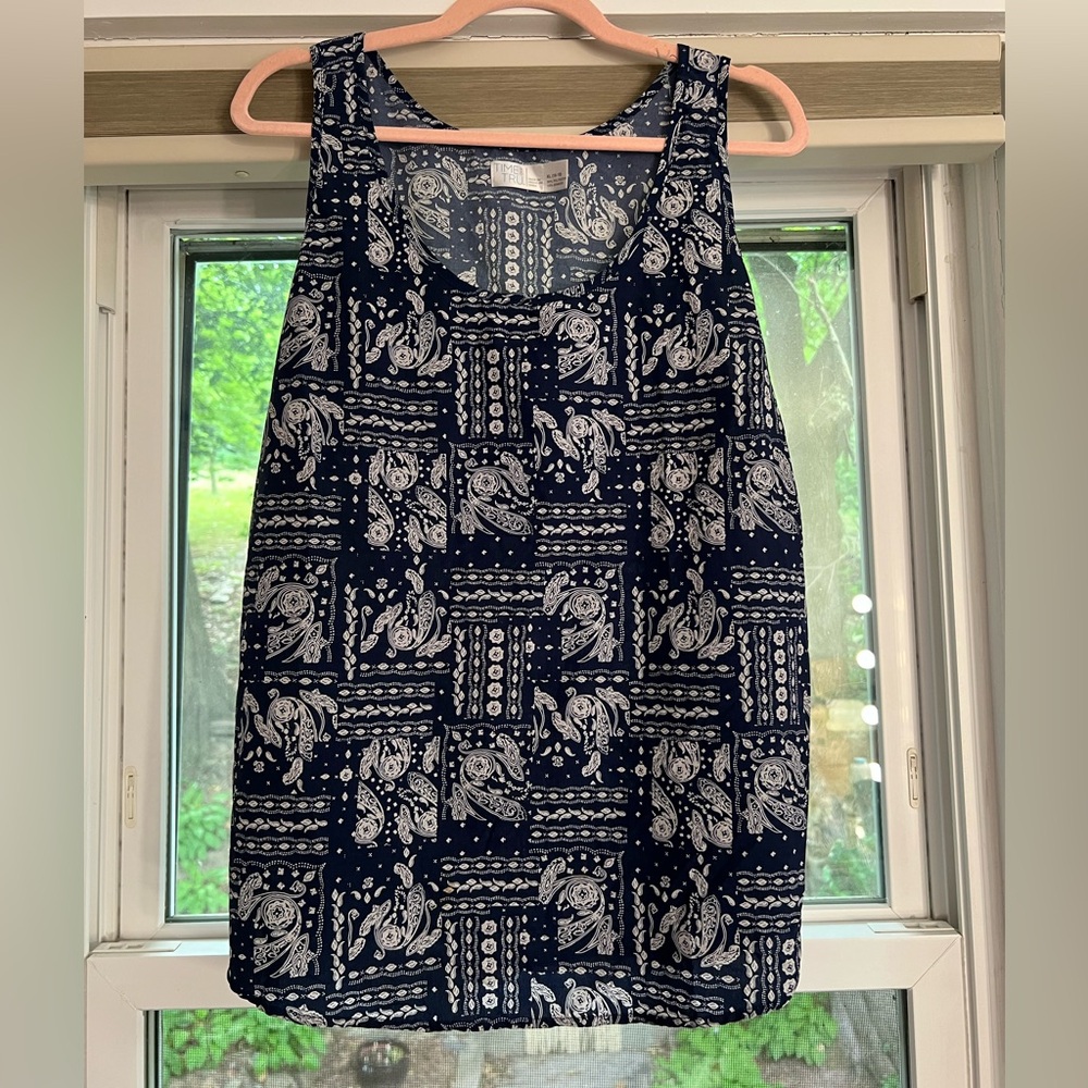 Blue Bandana Pattern Tank